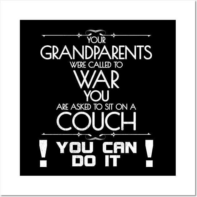 Your Grandparents were called to war Wall Art by All About Nerds